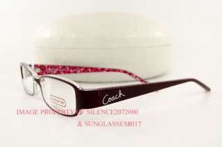 Brand New COACH Eyeglasses Frames 625 AVERY BURGUNDY 50  