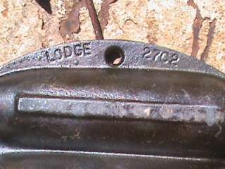 Vintage Lodge 27C2 Cast Iron 7 Cornbread Pan Mold  