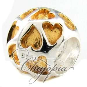  Love Heart Ball Chiyopia Pandora Chamilia Troll Compatible 