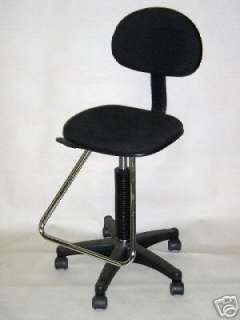 black drafting counter height stool chair and mobile artist taboret