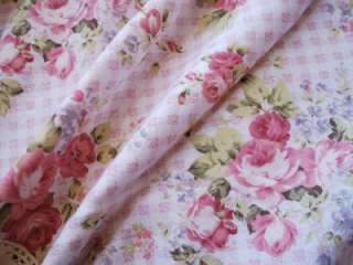 Rosary AtHome Pink Rose Cotton Kitchen Curtain 45x146cm  