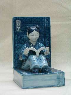 Lovely Pair of Blue & White Chinese Porcelain Bookends CR12 05