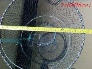 80X40cm Can Fold Big fishing Net Crab Fish Minnow Fishing Trap Cast 