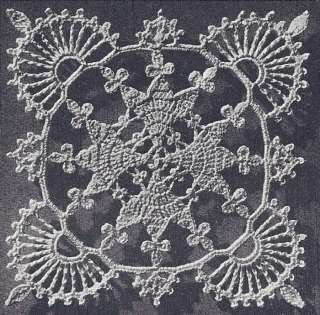 Vintage Crochet Pattern Lace Valentine Motif Bedspread  