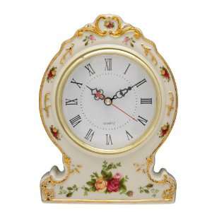  Royal Albert Old Country Roses Victorian Counter Clock 