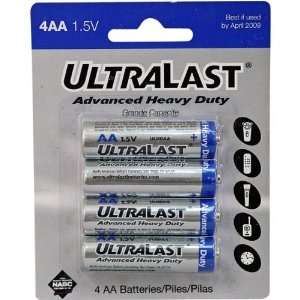  AA Heavy Duty Zinc Chloride Battery Retail Pack   4 Pack 