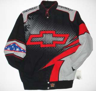 NASCAR AUTHENTIC Chevrolet Racing EMBROIDERED COTTON Twill JACKET XL 