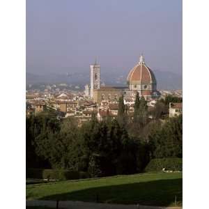 City Skyline from Boboli Gardens, Florence, Tuscany, Italy 