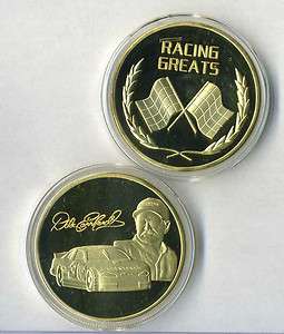 DALE EARNHARDT SR RACING GREATS 24 KT GOLD COMMEMORATIVE COIN NEW 
