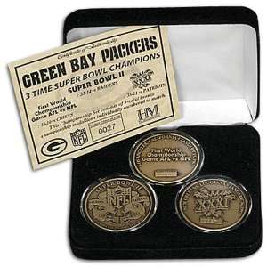  Packers Highland Mint Super Bowl Coin Set ( Packers 