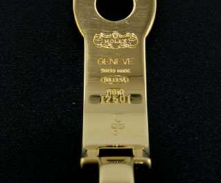 Rolex 18k Yellow Gold 14mm Deployant Watch Buckle For Cellini
