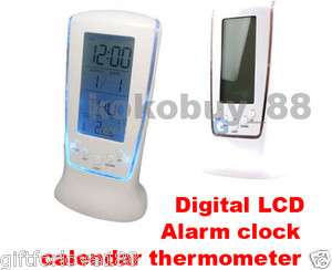 H5611 Digital LCD Alarm clock calendar thermometer Backlight  