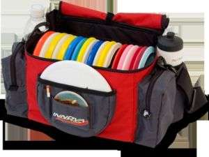 INNOVA DISC GOLF FRISBEE DISK COMPETITION BAG RED/GREY  