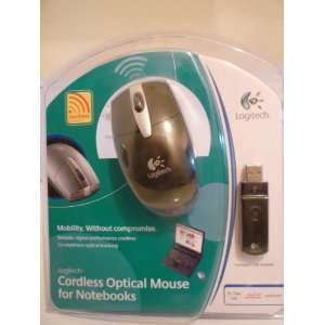  Logitec Cordless Optical Mouse for Notebooks Video Games