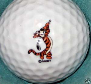 Cartoon TIGGER Tiger GOLFER Disney Logo Golf Ball  
