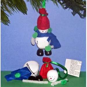  Jingle Bell Snowman Christmas Ornament Craft Kit