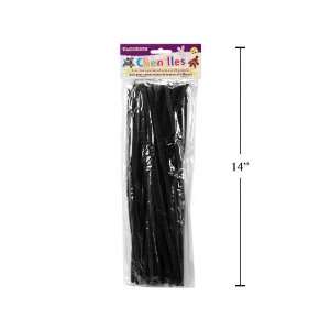  Craft Pipe Cleaners Black, 40 pieces