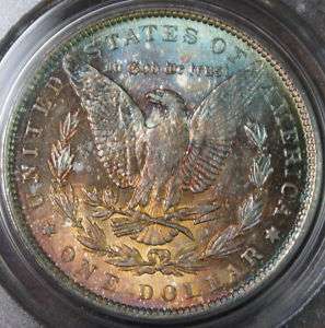 1888 Silver Morgan Dollar, PCGS MS 62 MONSTER TONED  