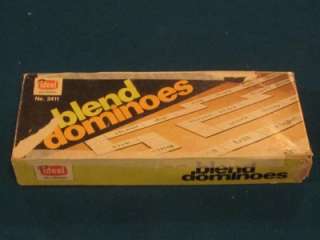 Vintage 1977 IDEAL Blend Dominoes Teaching Aid #2411  