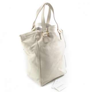 YSL YVES SAINT LAURENT Large DOWNTOWN Tote Bag Ivory  