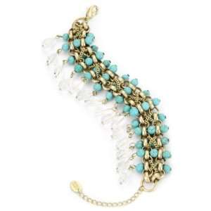 Danielle Stevens Resort Turq Woven Bracelet Jewelry