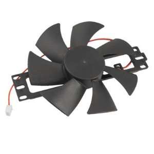   Black Plastic Blade Brushless Cooling Fan DC 18V