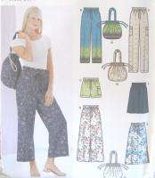   Skirt Bag Sewing Pattern Drawstring Waist Handle 5596 Easy  