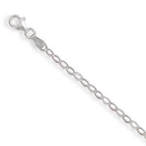  7 Flat Diamond Shape Link Chain Bracelet Jewelry