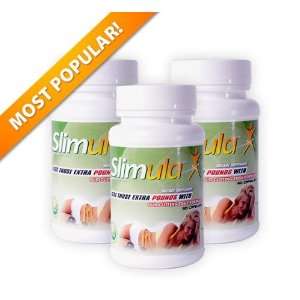 Diet Pills, Slimula 3 Month Supply (3Pack) Lose up to 20 Pounds in 