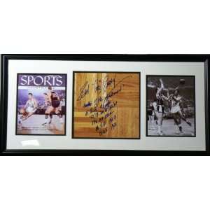Bob Cousy Autographed Floorboard