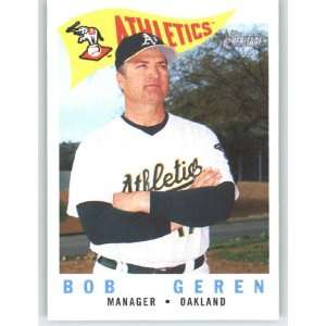  2009 Topps Heritage #219 Bob Geren MG   Oakland Athletics 