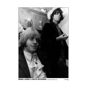  ROLLING STONES Brian Jones + Keith Richards   London 1968 