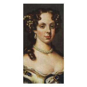  Catherine of Braganza portrait (1638 1705) Stretched 