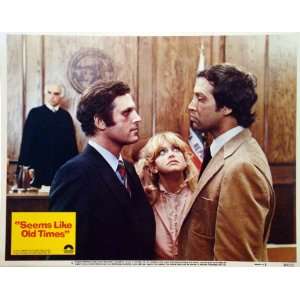   Card with Goldie Hahn, Chevy Chase, Charles Grodin 