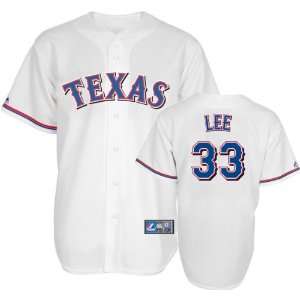 Cliff Lee Jersey Adult 2010 Home White Replica #33 Texas Rangers 