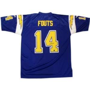 Dan Fouts Autographed Jersey  Details San Diego Chargers, Throwback 