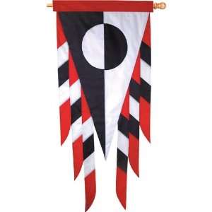  Leviathan   Black and White David Ti Large Banner Flag