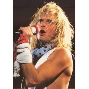  David Lee Roth at Mic   Van Halen   Original 80s 24x35 
