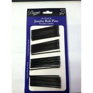  Diane D458 Jumbo Pins, Black, 40 Units/Card Beauty