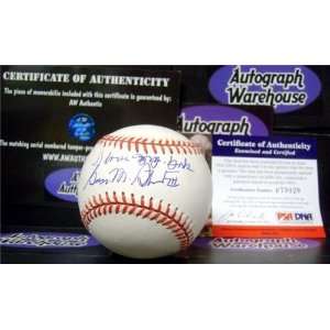George Steinbrenner Autographed/Hand Signed MLB Baseball inscribed I 