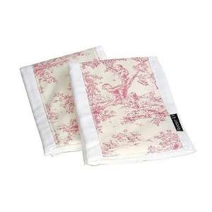  Reese Li BCS PT Pink Toile Burp Cloth Set Baby