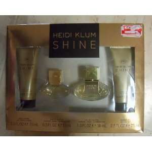 Heidi Klum Shine 4 Pc Giftset New/box Rtl $30