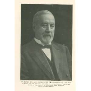  1911 Print Henry Wallace President of Conservation 