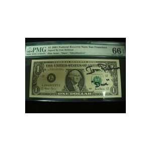 Signed Reitman, Ivan $1 2001 Federal Reserve Note Dave 