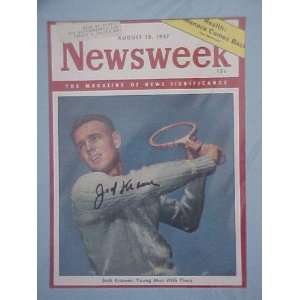Jack Kramer Autographed August 18 1947 Newsweek Magazine 