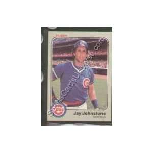  1983 Fleer Regular #499 Jay Johnstone, Chicago Cubs 