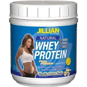 Jillian Michaels Natural Whey Protein, Pure Protein , Vanilla Cream 
