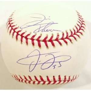  Frank Thomas and Jim Thome Autographed Baseball   Official 