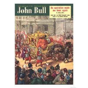 John Bull, Lord Mayors Show, London, Magazine, UK, 1950 Premium Poster 
