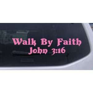 Walk by Faith John 316 Christian Car Window Wall Laptop Decal Sticker 